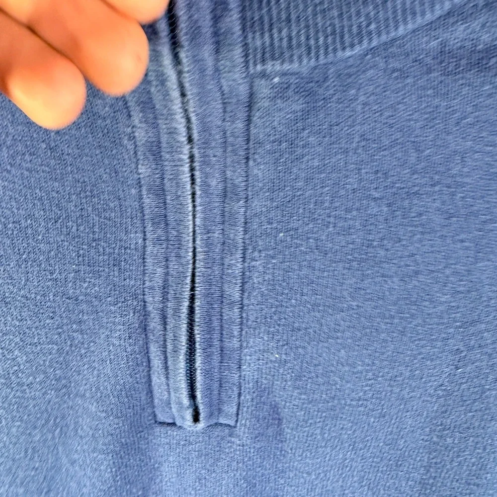 PING‎ Mens Golf Sweater 1/4 Zip Size XL Blue Preppy Money Performance